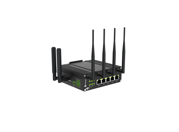 Milesight UR75-500GL-G-W-P 5G-router 5xETH, 2xRS232/485, 2xDI/O, WiFi/POE