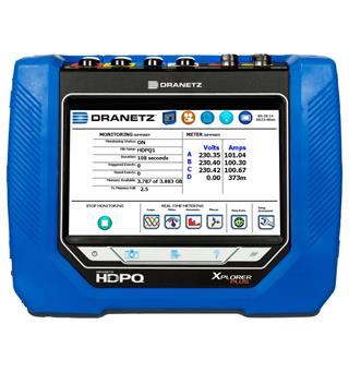 Dranetz HDPQ Xplorer Plus Nettanalysator 10A, 4 TR-2510B 1A-10A clamp CT