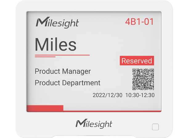 Milesight DS3604 IoT E-Ink Display LoRaWAN Class A