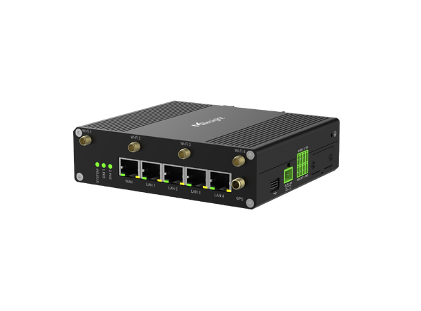Milesight UR75-504AE-W2 5G-router WIFI 6, GPS, 5xGbE, 2xRS232/485