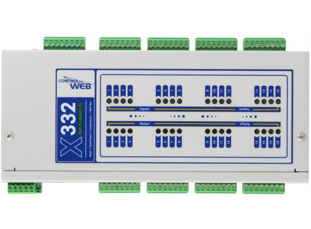 Xytronix  X-332-24I IO modul 16Di 16 rele 4 Ain 1-Wire