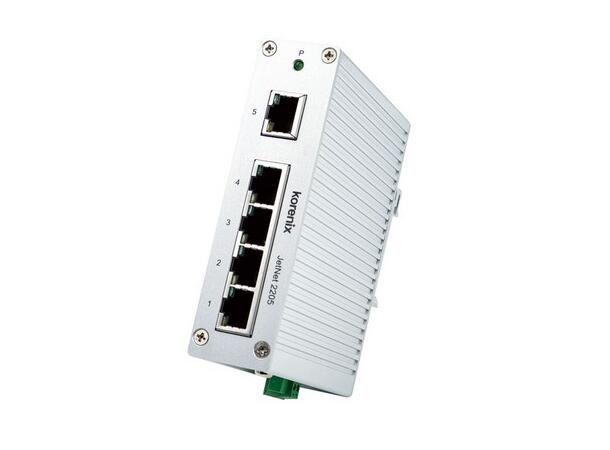 Korenix JetNet 2205 Ethernet switch Industrial 5-port 10/100TX, -40~75.